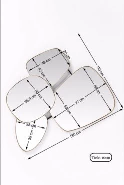 Spiegel Shapes 130x110cm -Bestes Möbelkollektions Geschäft e5db7488fc4f07917fc07992dbacd95ef19934b5