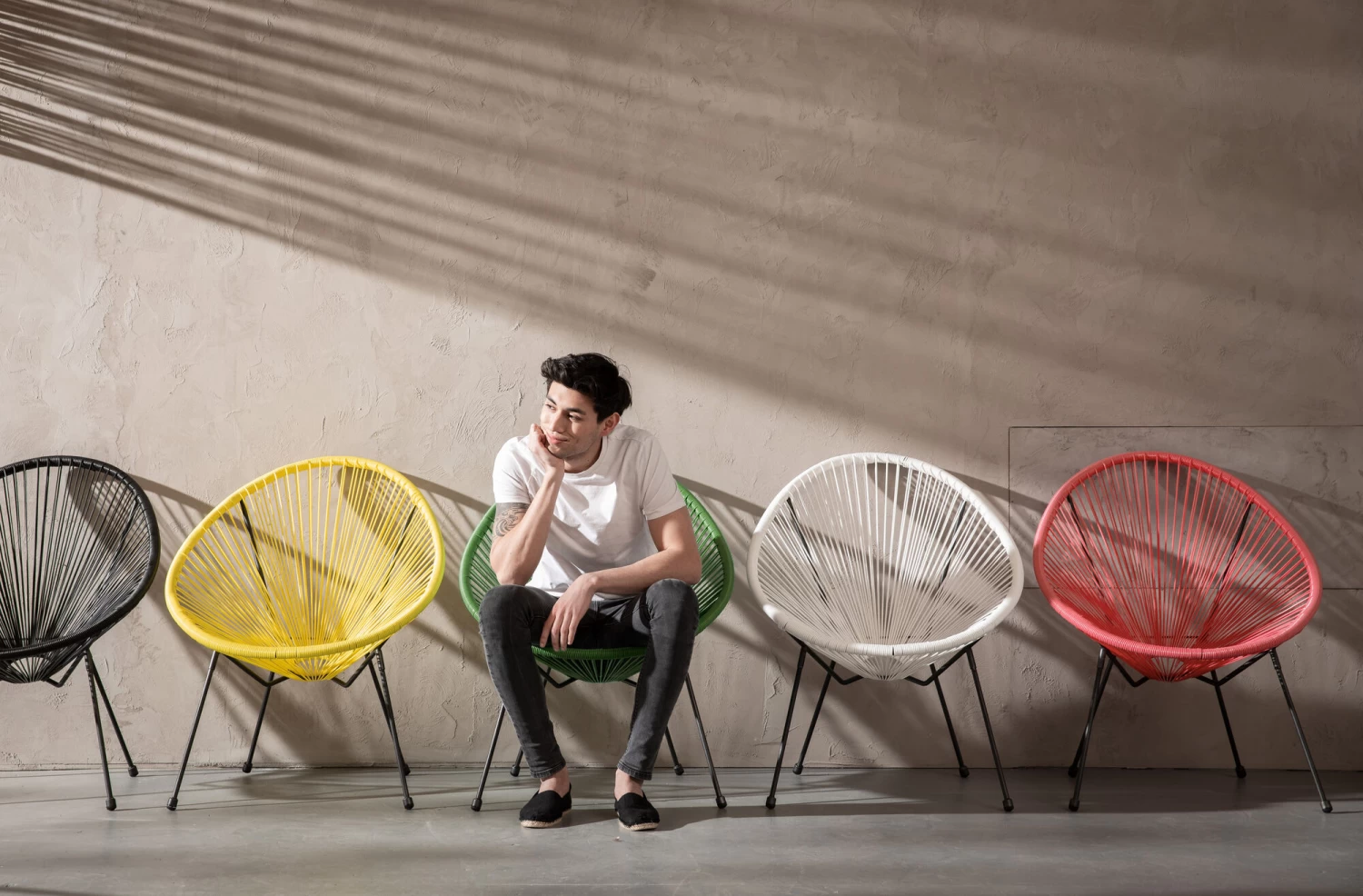 Sessel Acapulco Grün 6 Sessel Acapulco Grün – Bild 4