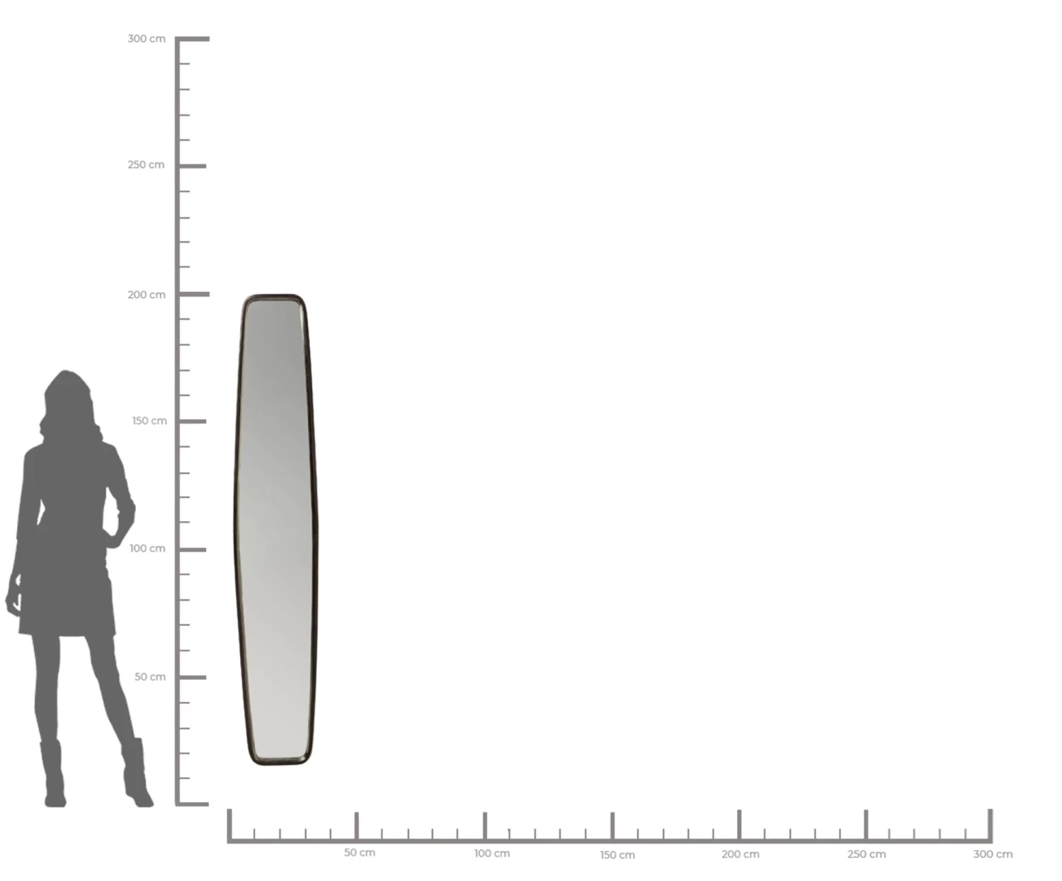 Spiegel Clip Black 32x177cm 7 Spiegel Clip Black 32x177cm – Bild 5