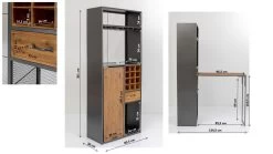 Barschrank Vinoteca 80x201cm -Bestes Möbelkollektions Geschäft e8232bced131e29cefd04eaefde85bf07f9be8ee