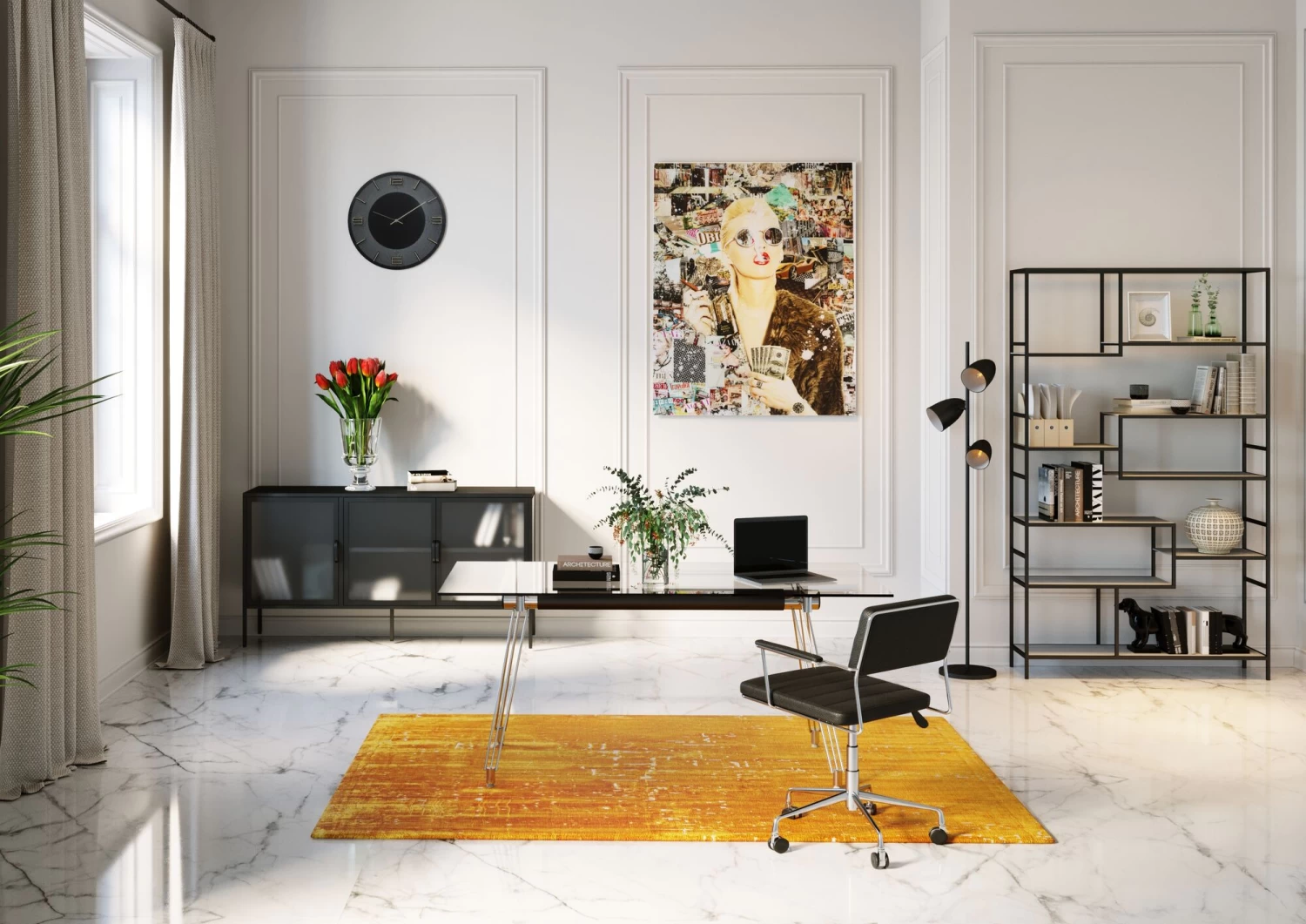 Regal Loft Schwarz 115x195cm 18 Regal Loft Schwarz 115x195cm – Bild 16