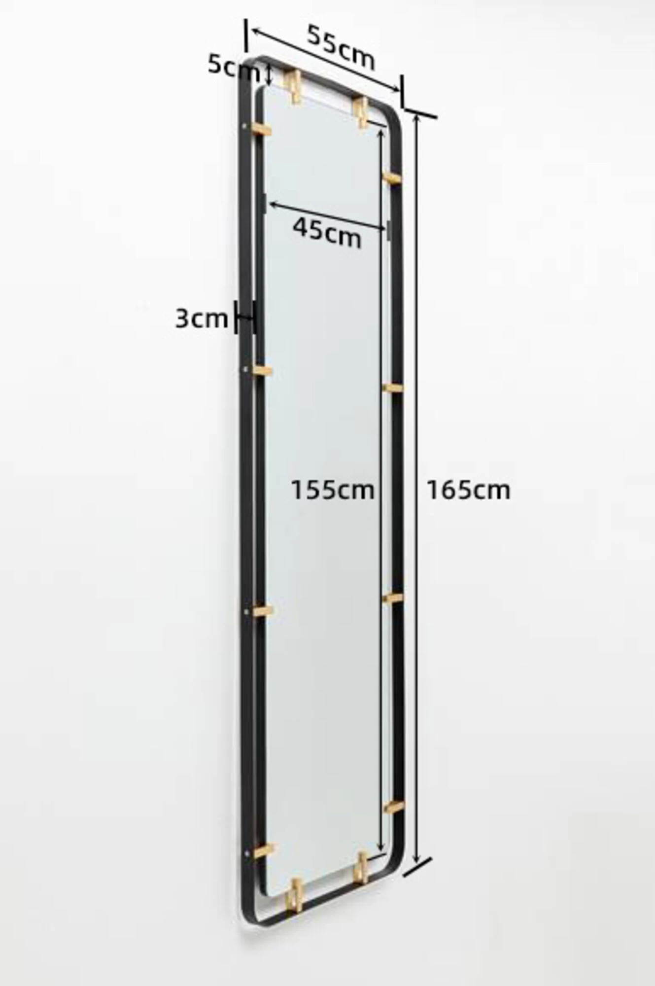 Spiegel Betsy Frame Rectangular Metal 55x165cm 13 Spiegel Betsy Frame Rectangular Metal 55x165cm – Bild 11