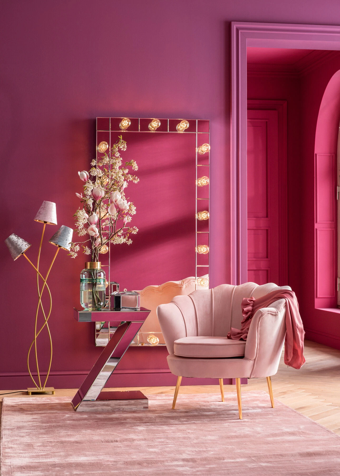 Sessel Water Lily Gold Rosa 9 Sessel Water Lily Gold Rosa – Bild 7