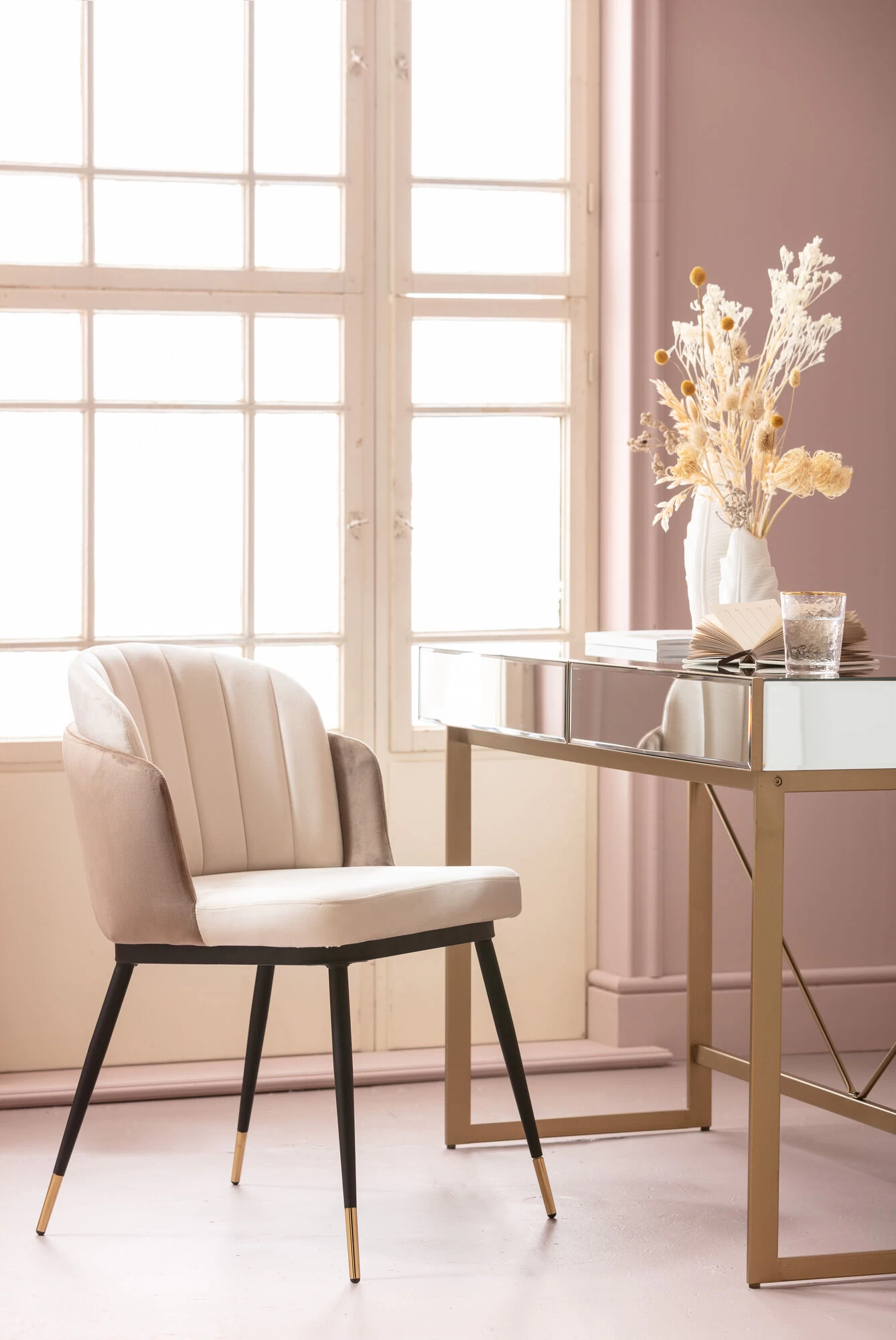 Stuhl Hojas Beige 5 Stuhl Hojas Beige – Bild 3