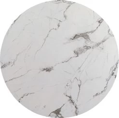 Tischplatte Schickeria Marmor Weiß Ø80cm
