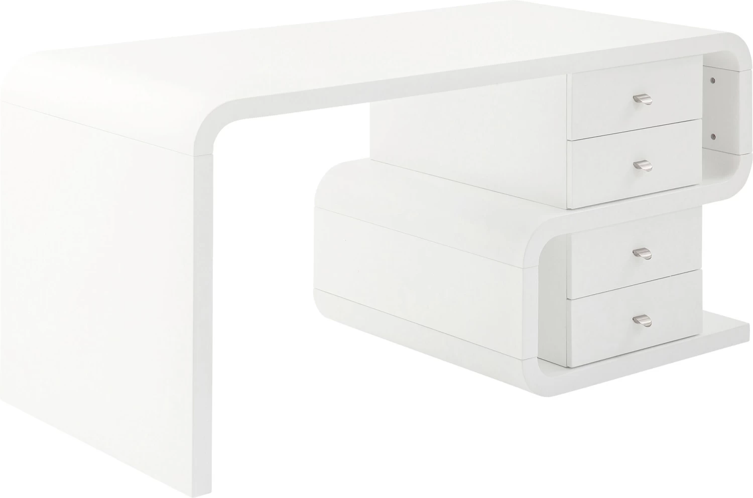 White Club Schreibtisch Snake 150x70cm 6 White Club Schreibtisch Snake 150x70cm – Bild 4