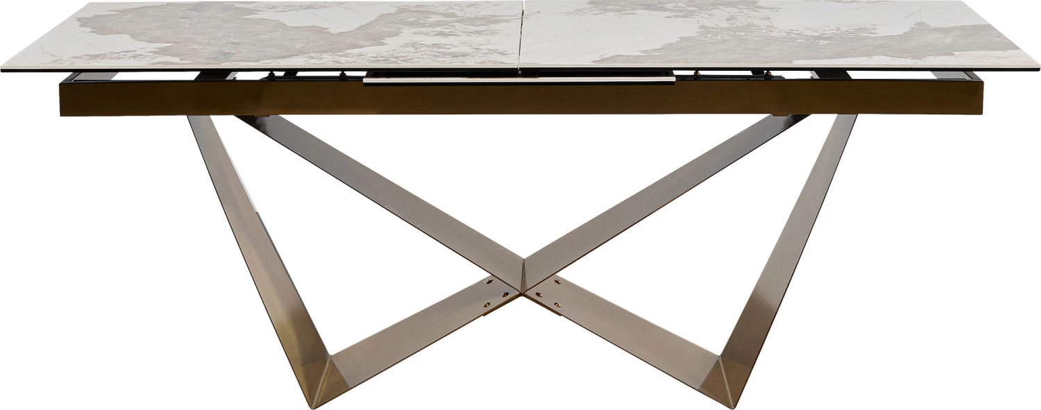Ausziehtisch Connesso Brass 200(+60)x100cm 16 Ausziehtisch Connesso Brass 200(+60)x100cm – Bild 14