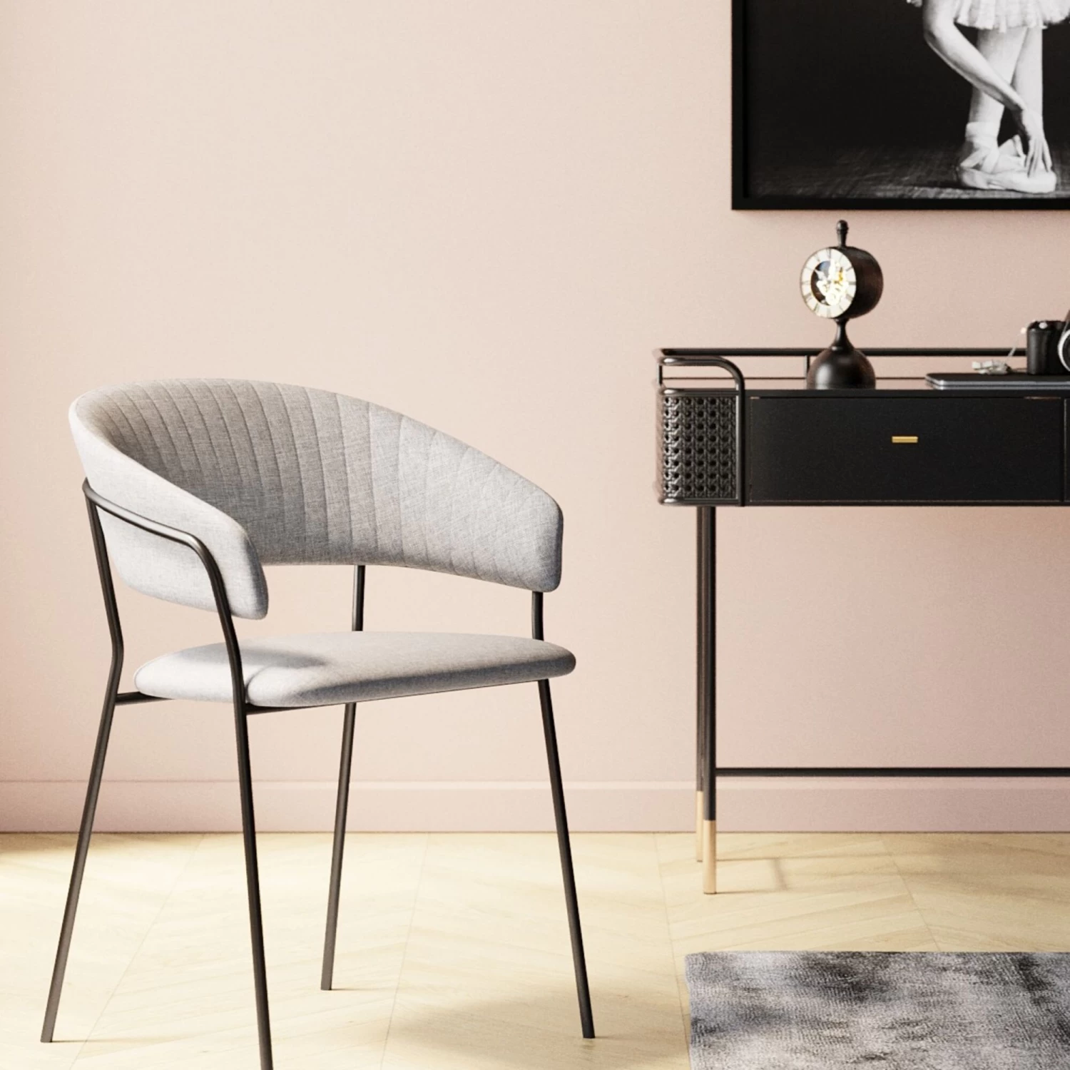 Armlehnstuhl Belle Beige (2/Set) 3 Armlehnstuhl Belle Beige (2/Set)