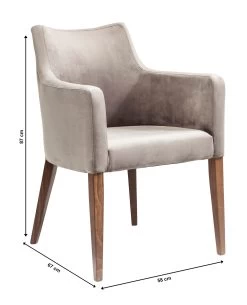 Armlehnstuhl Mode Velvet Grau -Bestes Möbelkollektions Geschäft f15f2d858d26f2ac3a62b00afbb83acd71a7b424