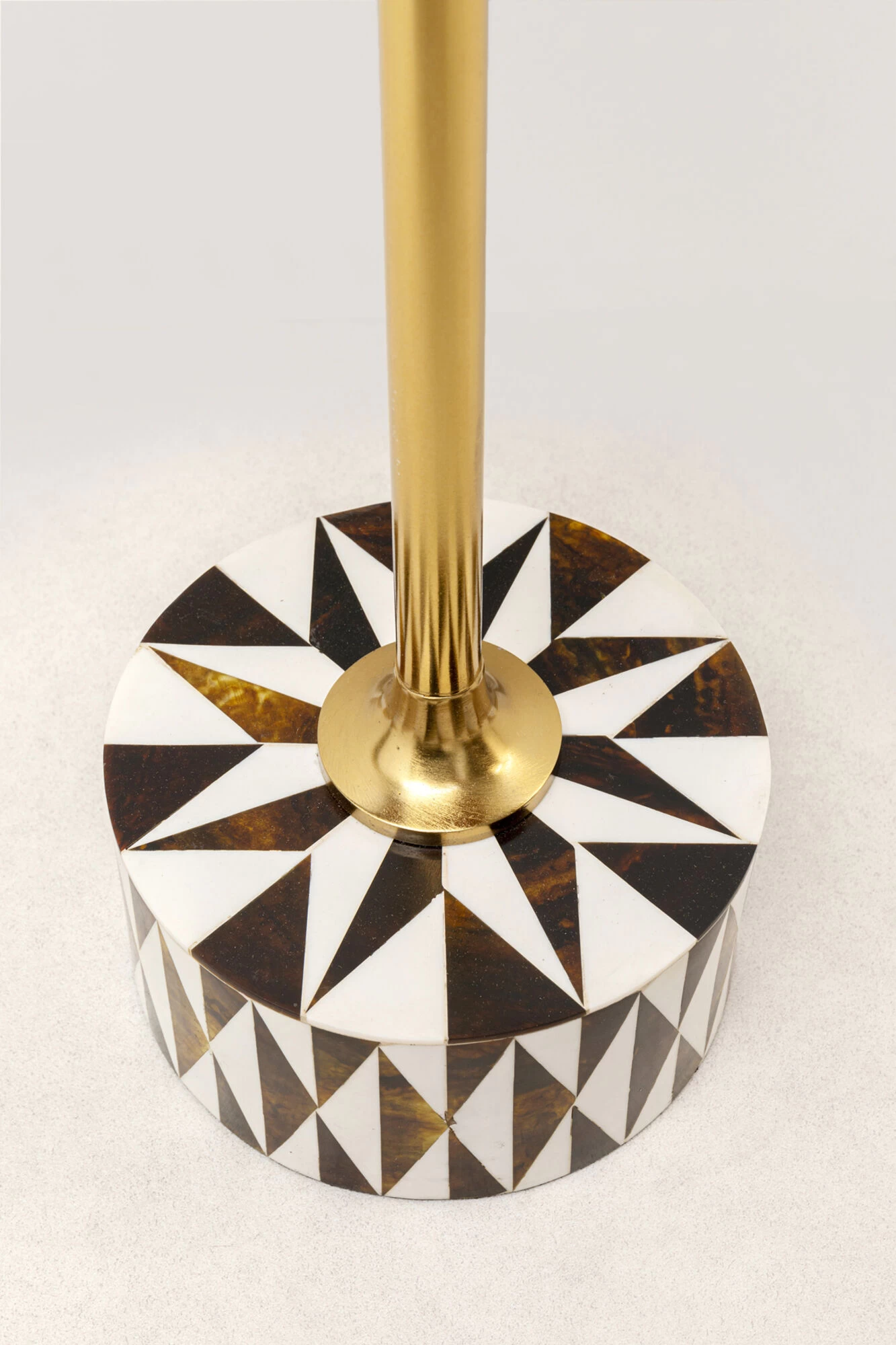 Beistelltisch Domero Star Braun Weiß Ø25cm 8 Beistelltisch Domero Star Braun Weiß Ø25cm – Bild 6