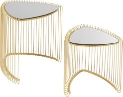 Beistelltisch Wire Triangle Gold (2/Set) -Bestes Möbelkollektions Geschäft f2bffaac01397de3a0e89b983fcb22d937be80b9