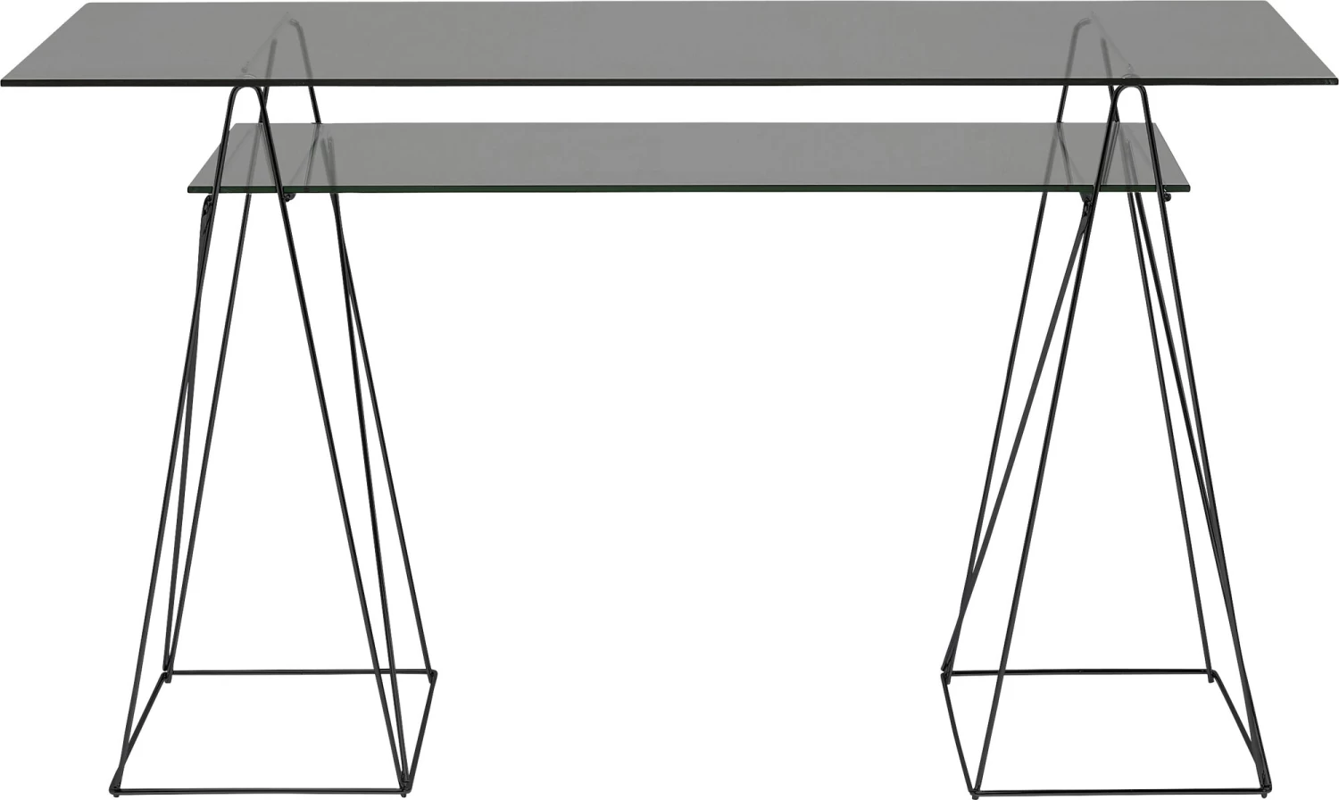 Tisch Polar Schwarz 8mm ESG 135x65cm 9 Tisch Polar Schwarz 8mm ESG 135x65cm – Bild 7
