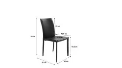 Stuhl Milano Schwarz -Bestes Möbelkollektions Geschäft f36e34db95033e3c307a3c78191811ddab1193d2