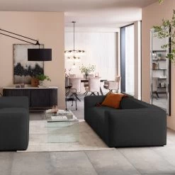 Sofa Cubetto 3-Sitzer Dunkelgrau 220cm