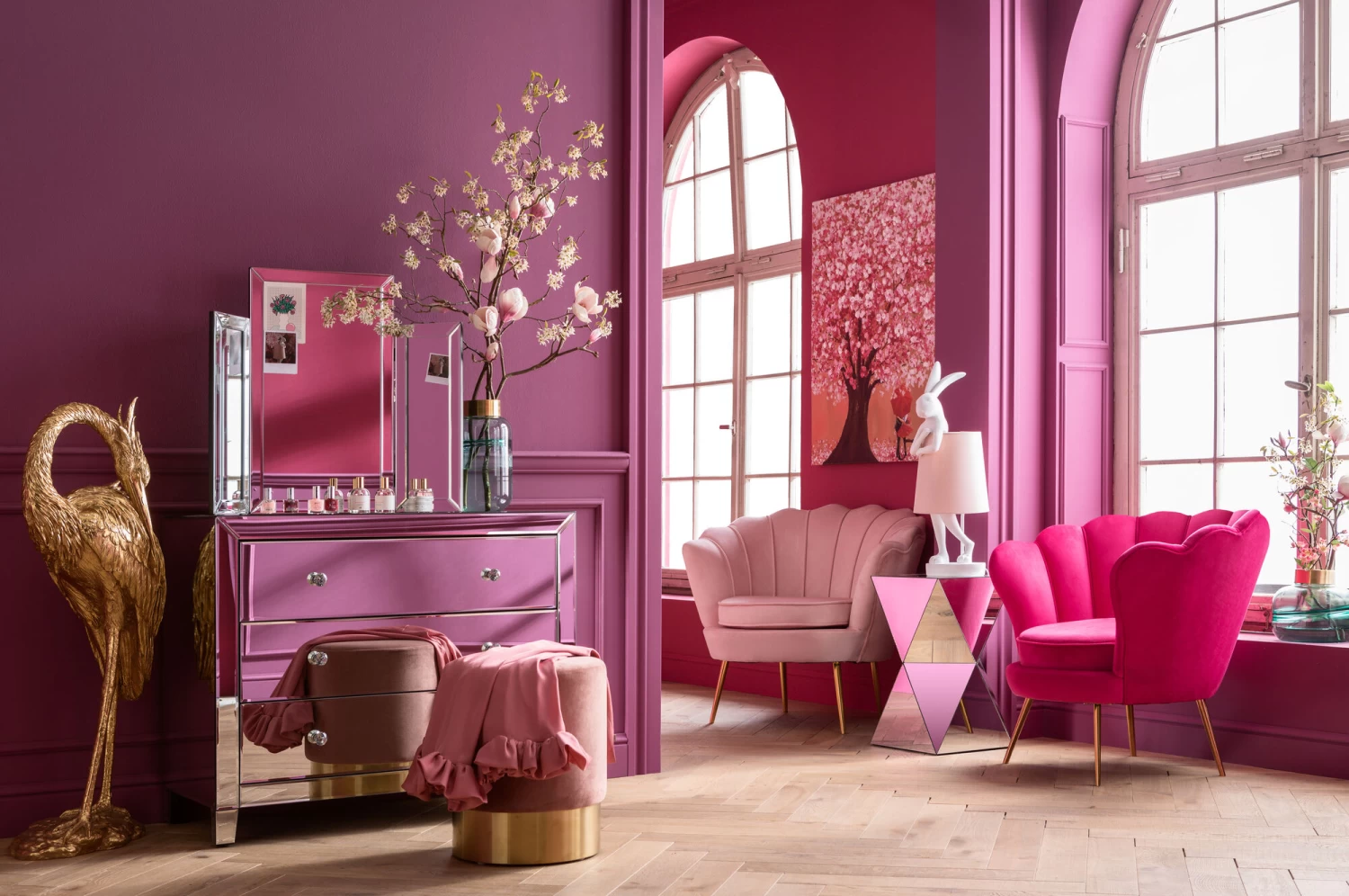 Sessel Water Lily Gold Rosa 11 Sessel Water Lily Gold Rosa – Bild 9