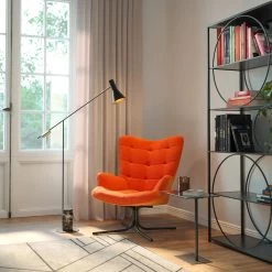 Drehsessel Oscar Velvet Orange