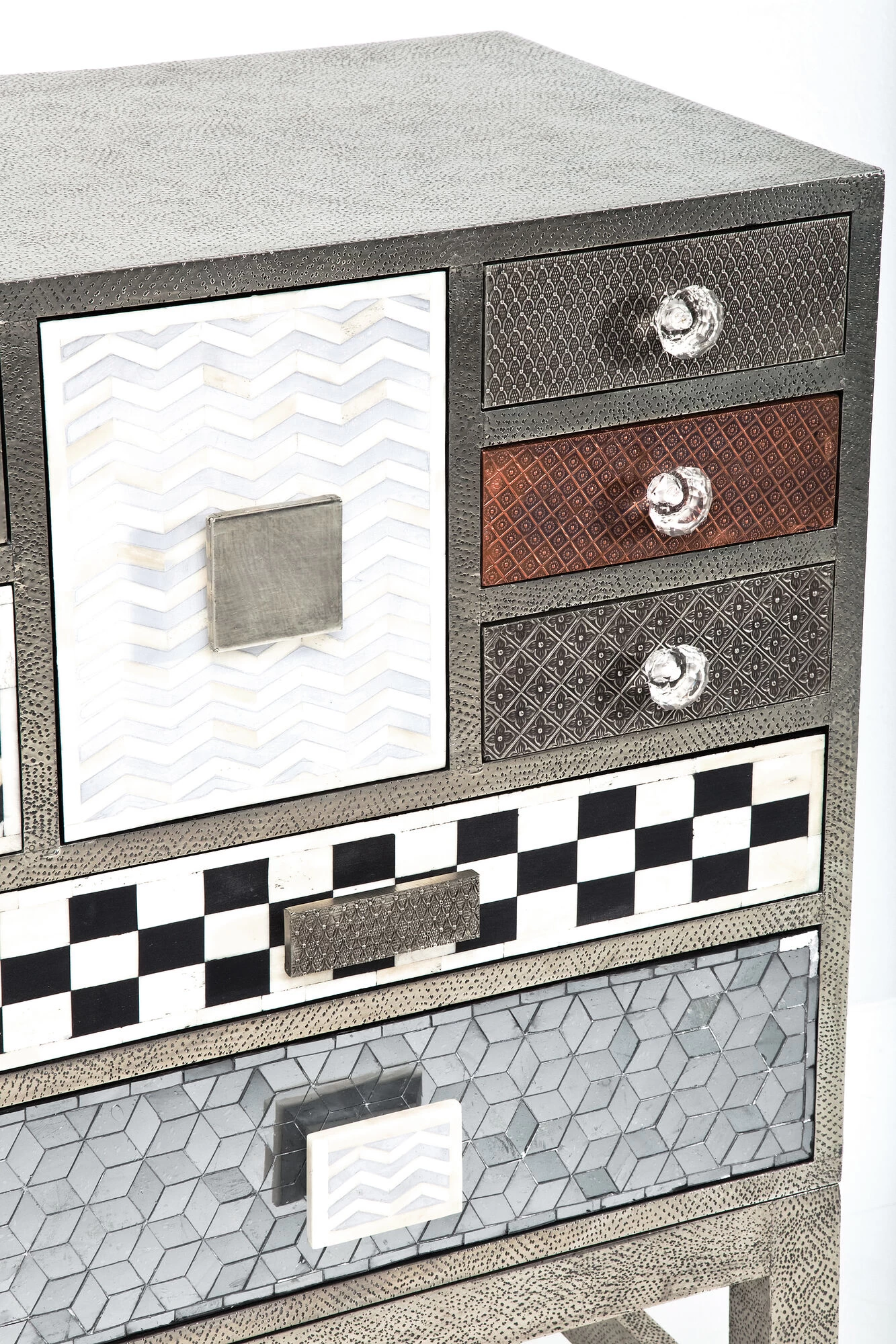 Hochkommode Chalet Silber 13 Schübe 12 Hochkommode Chalet Silber 13 Schübe – Bild 11