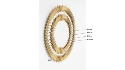 Spiegel Solare Gold Ø132cm -Bestes Möbelkollektions Geschäft f959c6fb5af595013d52764ee0dd9def1bc428e4