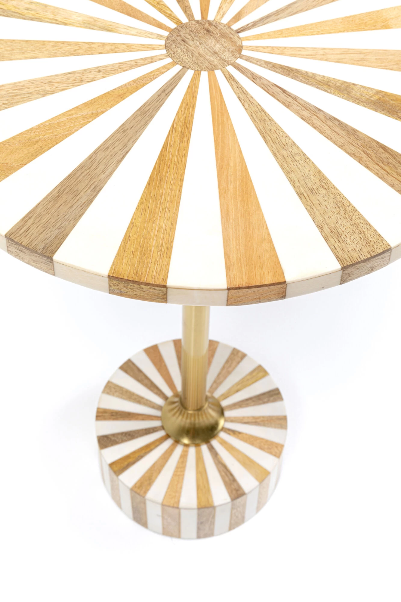 Beistelltisch Domero Cirque Gold Weiß Ø40cm 9 Beistelltisch Domero Cirque Gold Weiß Ø40cm – Bild 7