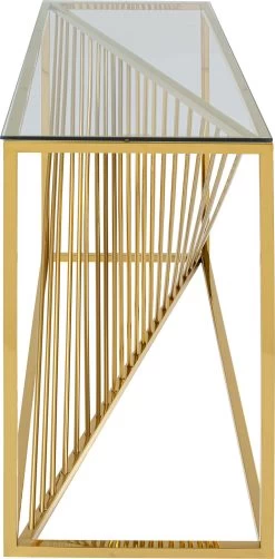 Konsole Laser Gold Klarglas 120x40cm -Bestes Möbelkollektions Geschäft fa281d30291d6f454988cf5e074ee918209f011a