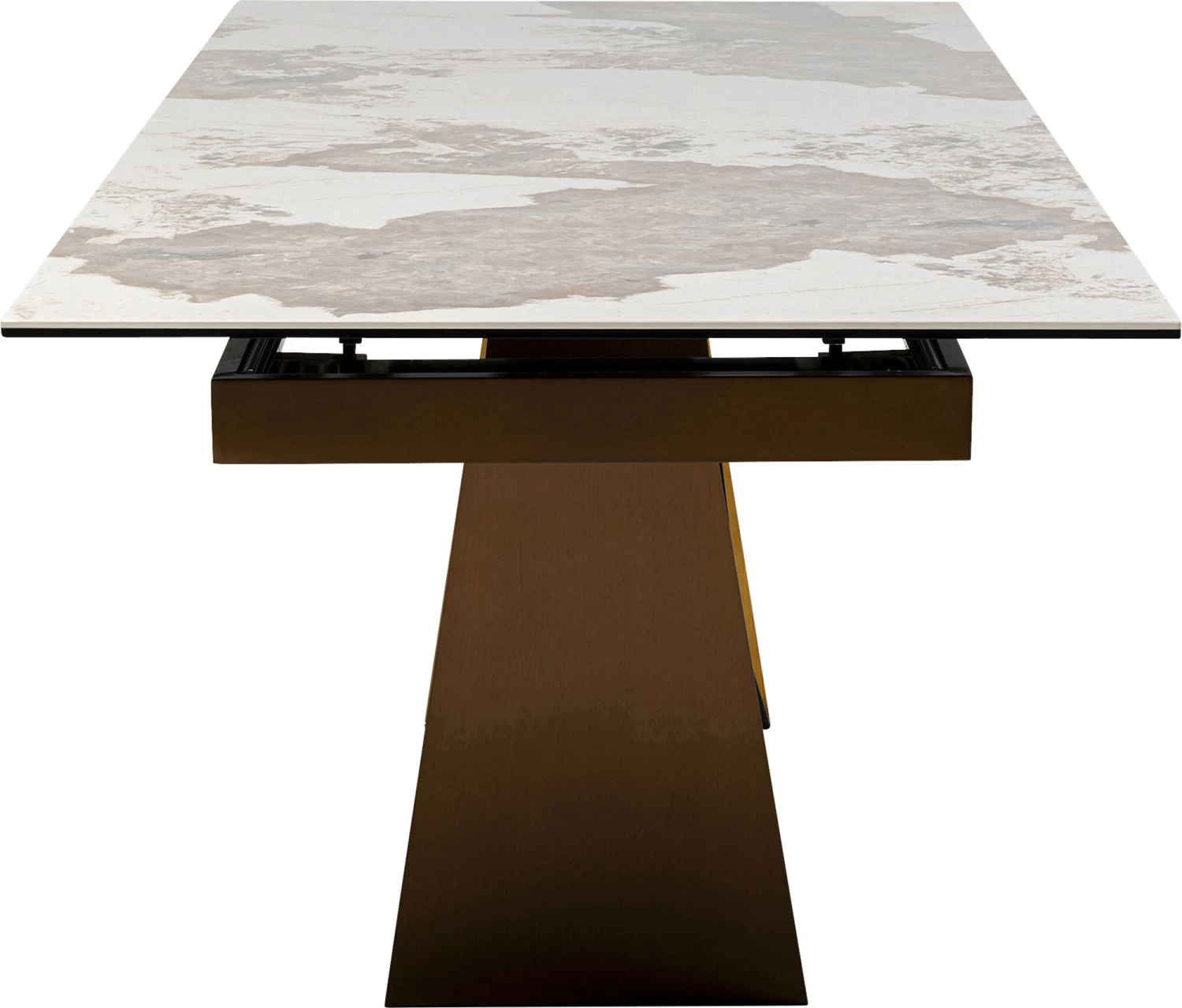 Ausziehtisch Connesso Brass 200(+60)x100cm 9 Ausziehtisch Connesso Brass 200(+60)x100cm – Bild 7