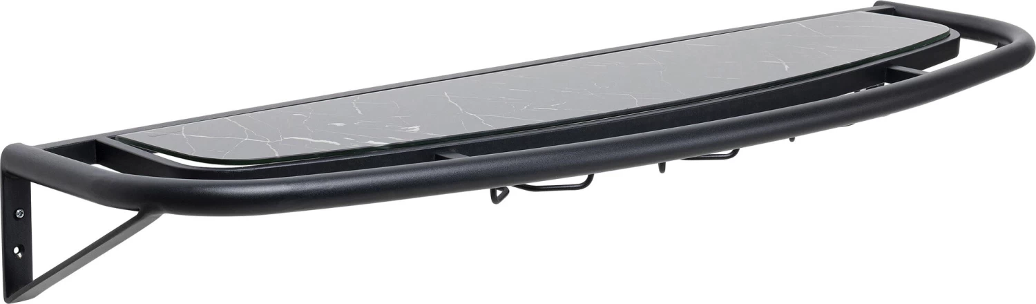 Wandregal Treviso Schwarz 120x10cm 3 Wandregal Treviso Schwarz 120x10cm